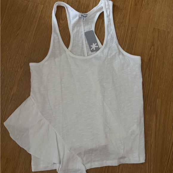 Splendid White Ruffle Tank Top - Picture 3 of 6
